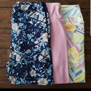 Reserved listing - OS Solid Pink Leggings Only